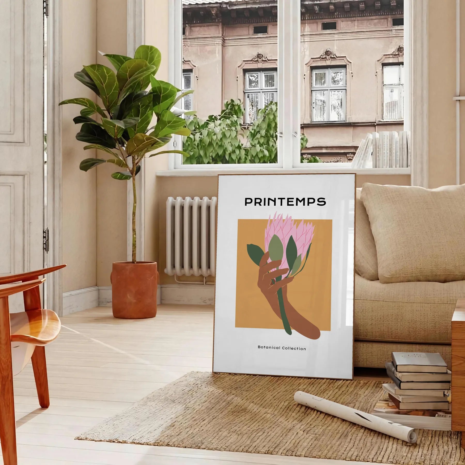 space captivating Botanical 16 poster prints lush greens vibrant oranges exquisite wall art touch nature room unique gift sizes A4 cm A0 decor today